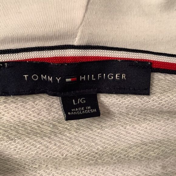 Tommy Hilfiger Stripped Hoodie Women’s Size L - Picture 10 of 11